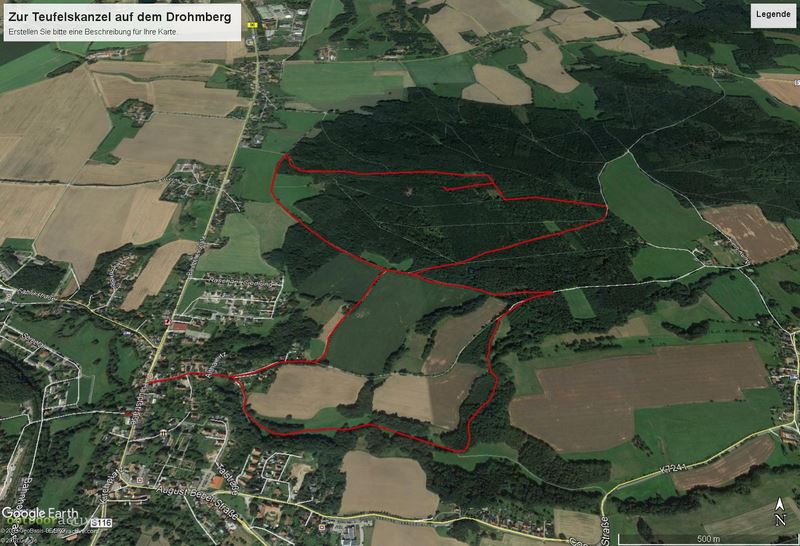 Zur Teufelskanzel auf dem Drohmberg