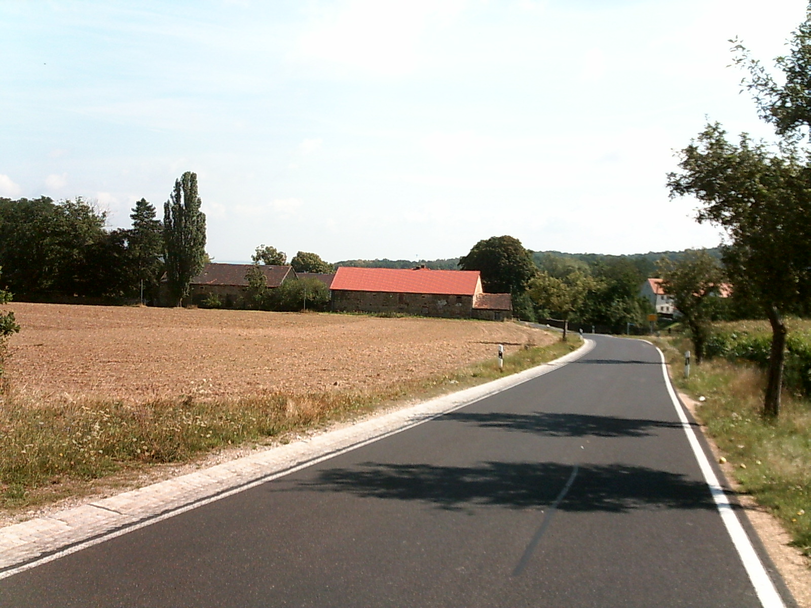 Straße nach Binnewitz aus Ebendörfel kommend